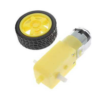 6V 250 RPM Motor ve Tekerlek Seti