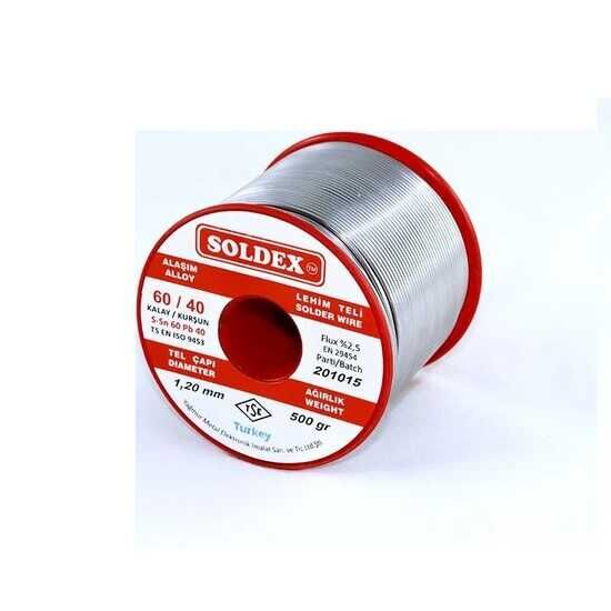 Soldex Sn60 Pb40 Lehim Teli - 1.2mm 500gr