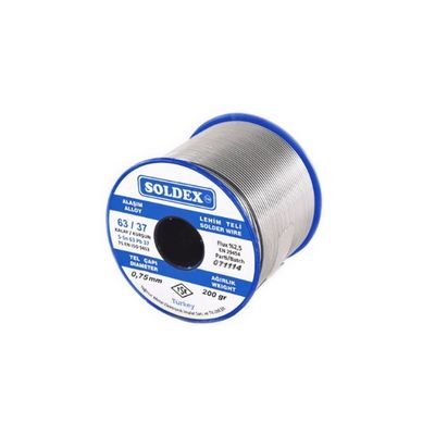 Soldex Sn63 Pb37 Lehim Teli - 0.75mm 200gr