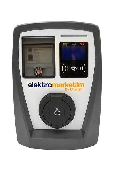 EMEV-22-3F32-PT2 22kW 3 Faz Tip Elektrikli Araç Şarj İstasyonu