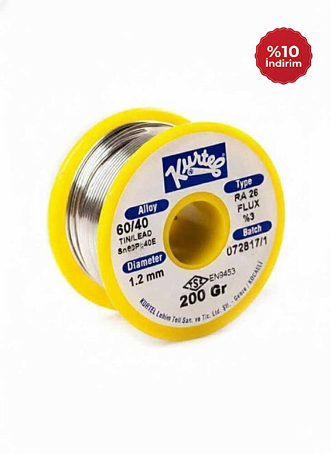 Kurtel Sn60/Pb40 Lehim Teli (200 gr. Makara) 1,2 mm